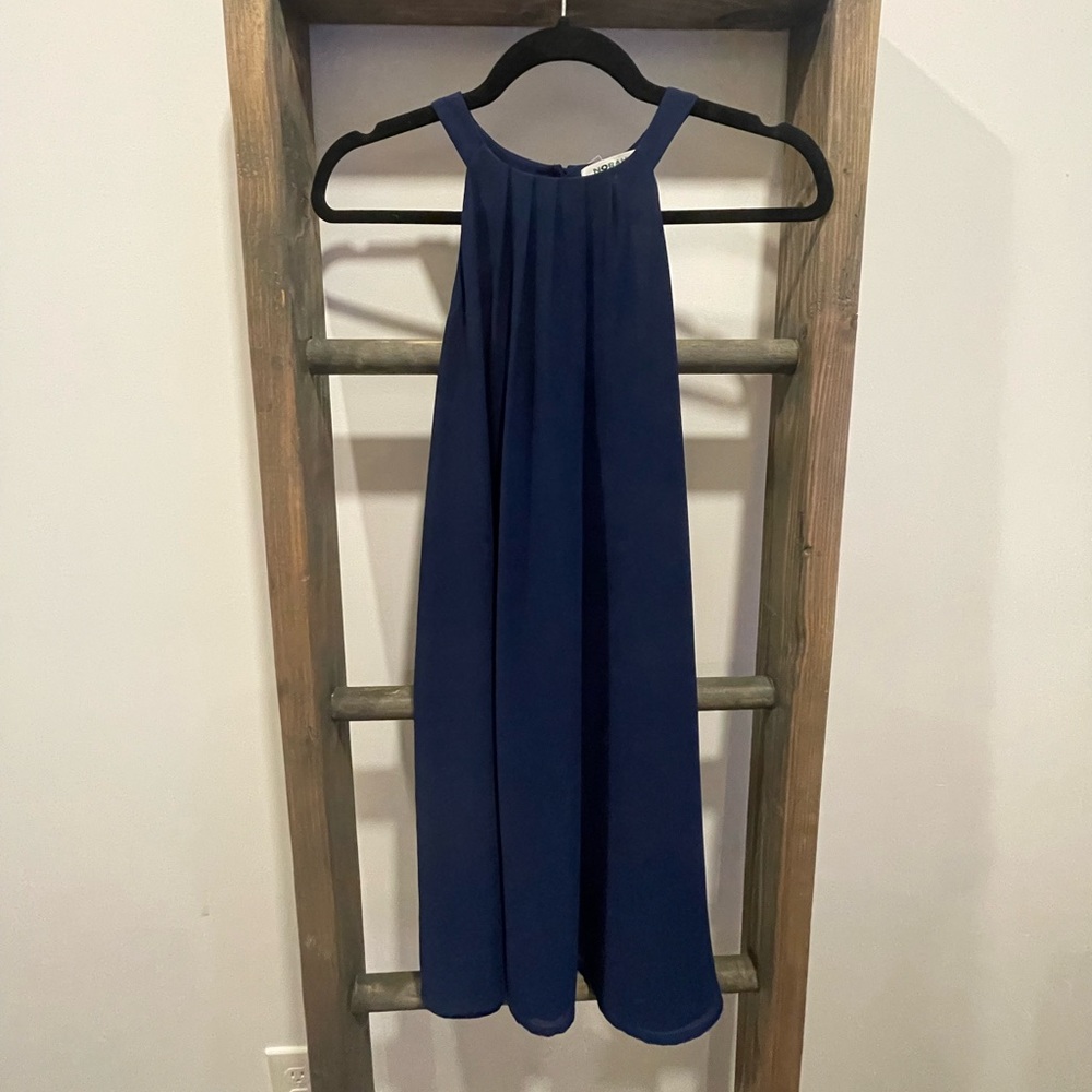 Navy blue cocktail dress
